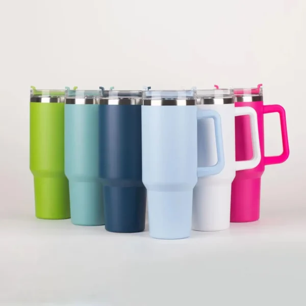 6pack US Warehouse 40oz  Stainless Steel  Double Wall Keep Cold For A Long Time With Handle  Wholesale Bluk Tumbler - Image 7