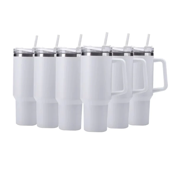 6pack US Warehouse 40oz  Stainless Steel  Double Wall Keep Cold For A Long Time With Handle  Wholesale Bluk Tumbler - Image 11