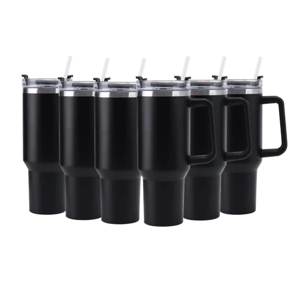 6pack US Warehouse 40oz  Stainless Steel  Double Wall Keep Cold For A Long Time With Handle  Wholesale Bluk Tumbler - Image 12